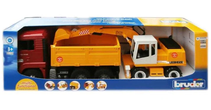 Bruder MAN TGA Truck with Liebherr Excavator