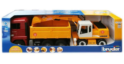 Bruder MAN TGA Truck with Liebherr Excavator