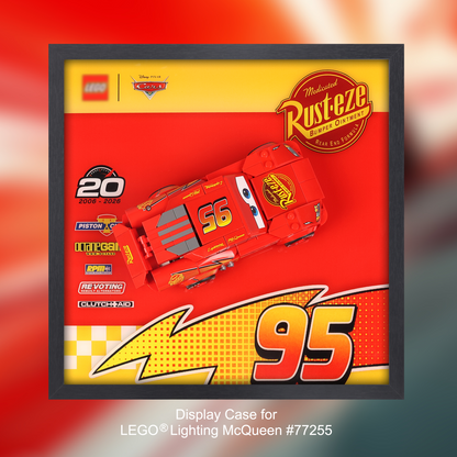 LEGO Speed Champions Lightning McQueen 77255 & Display Case Bundle