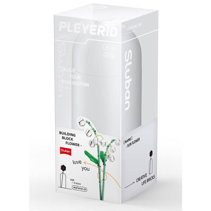 Sluban Lilies of the valley with diy vase 253 pcs