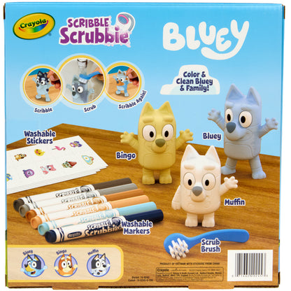 Crayola Scribble Scrubbie Bluey 3pc Deluxe Combo Pack
