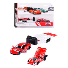 Majorette Porsche Motorsport Race Trailer Taycan Turbo S + 917