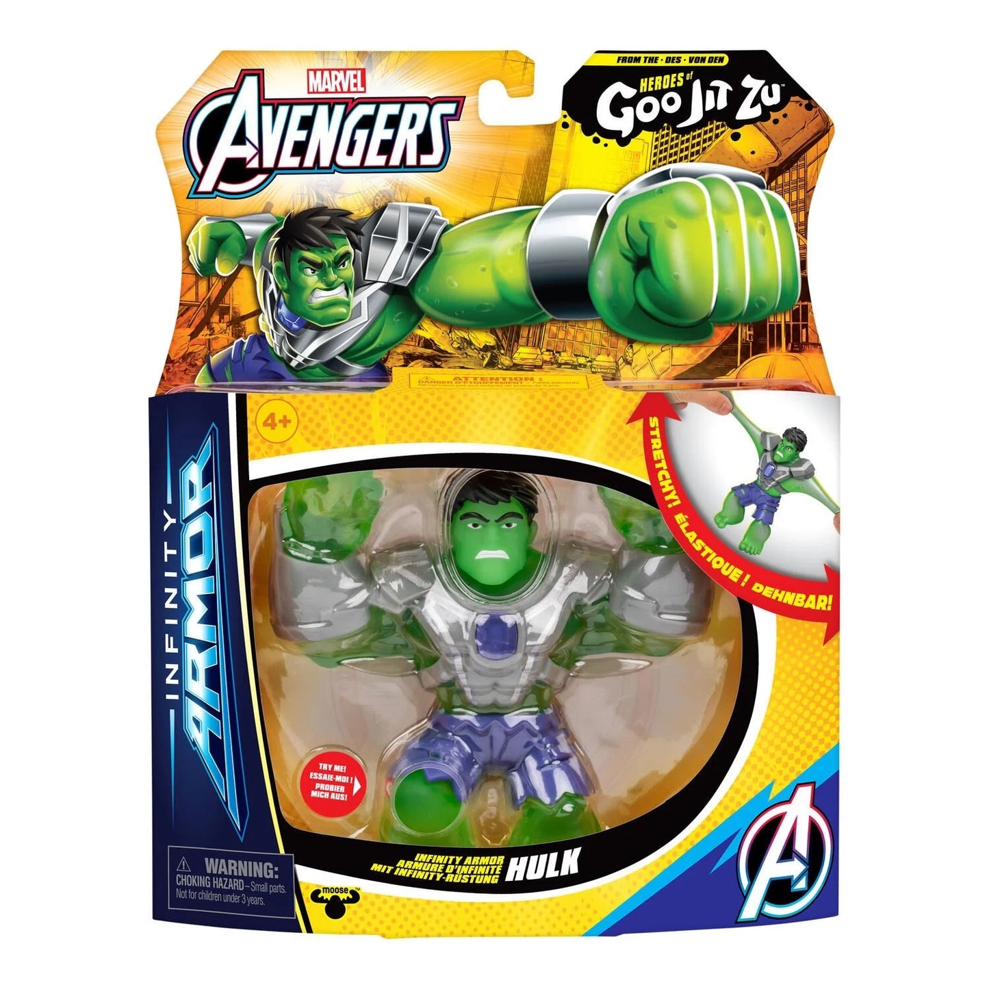 Heroes Of Goo Jit Zu Marvel S11 W2 Hero Infinity Armour Hulk