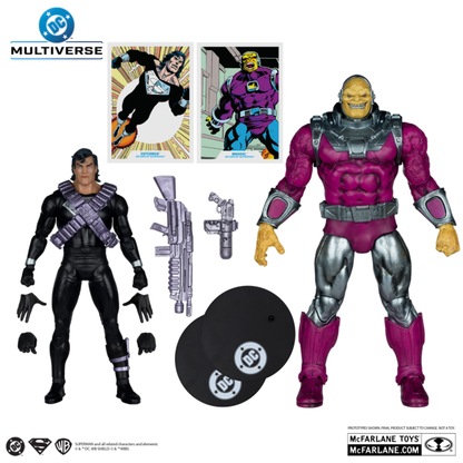 DC Multiverse Mongul vs Kryptonian Suit Superman 7" & MegaFig 2
