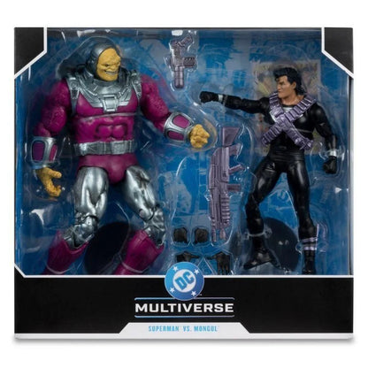 DC Multiverse Mongul vs Kryptonian Suit Superman 7" & MegaFig 2
