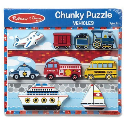 Melissa & Doug Vehicles Chunky Puzzle