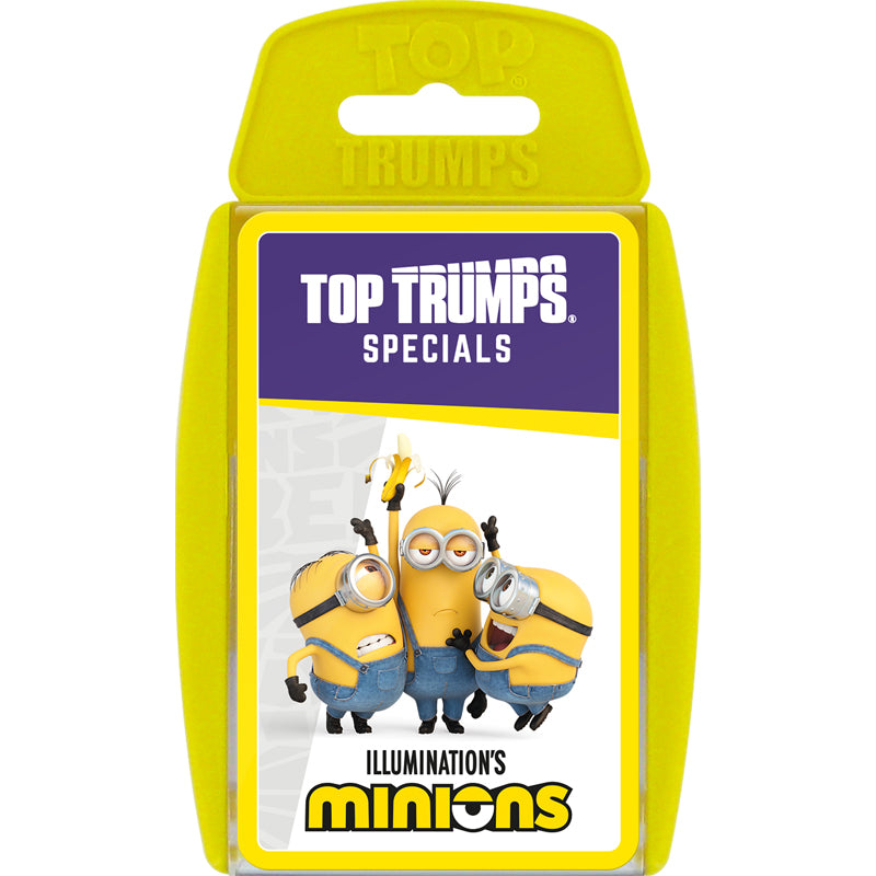 Top Trumps Specials Minions yellow blister pack with front character graphic