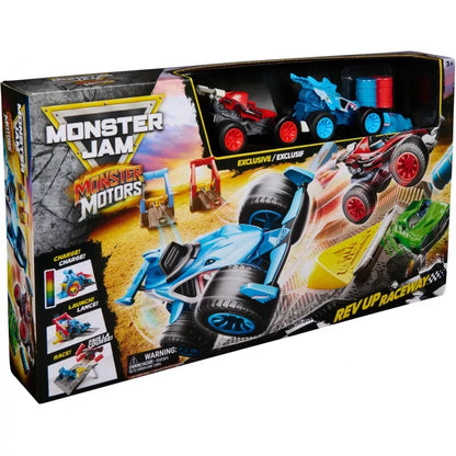 Monster Jam 1:64 Monster Motor Rev-up Raceway Playset