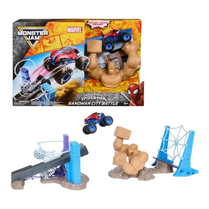 Monster Jam Marvel Spider-Man Playset open play