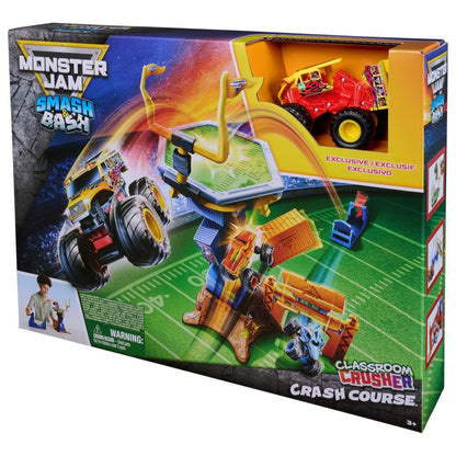 Monster Jam 1:64 Scale Smash & Bash Crash Course Playset