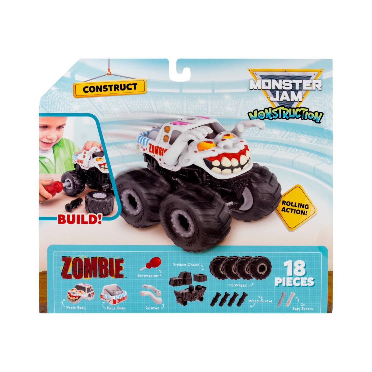 Monster Jam 5" Monstruction Vehicle Zombie
