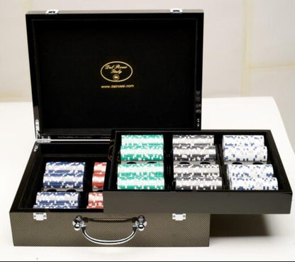 Dal Rossi Italy Las Vegas case 500 Chips 11.5grms Incudes 2 Packs of Playing Cards