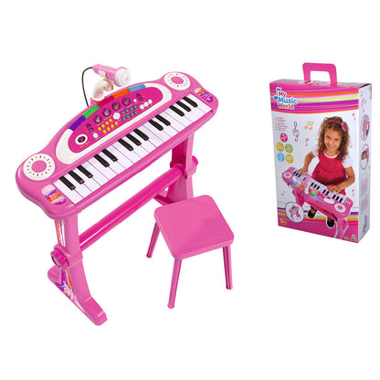 My Music World Standing Keyboard Pink