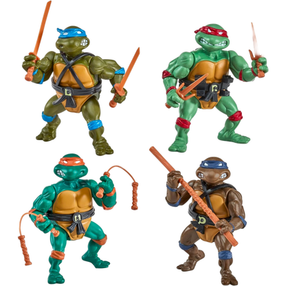 TMNT Classic 1987 Original Turtle Figures 4 Pack