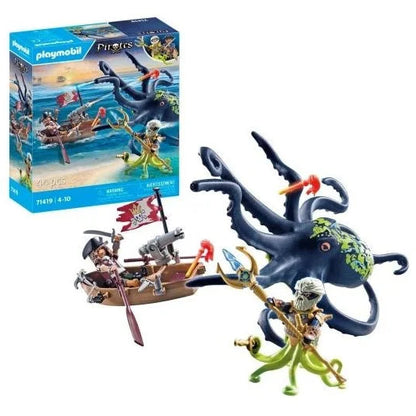 Playmobil Battle Against The Giant Octopus