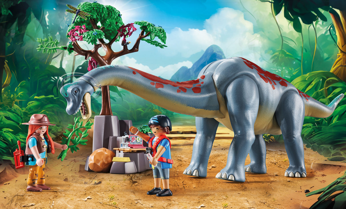 Playmobil Brachiosaurus with Hovercraft