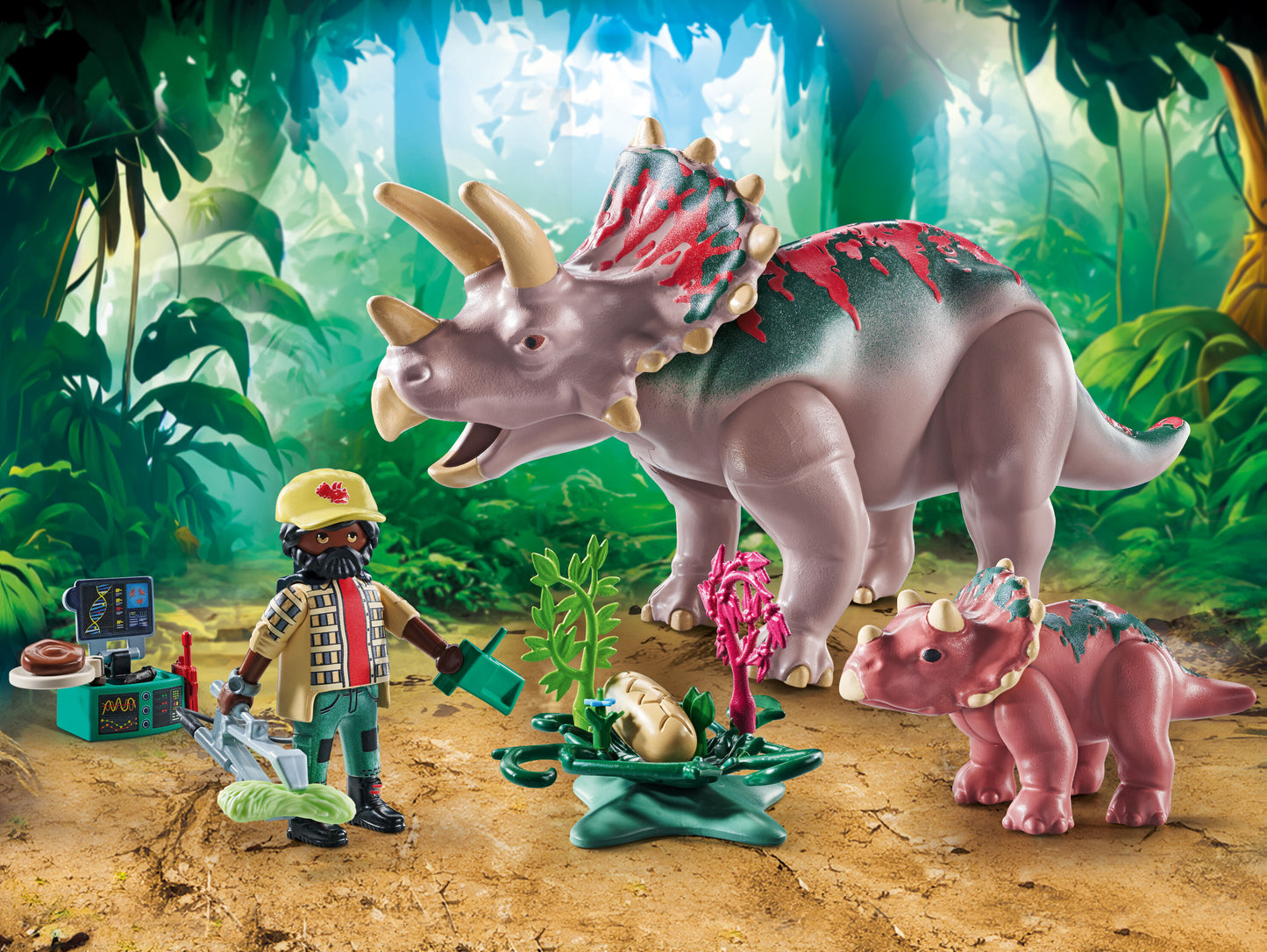 Playmobil Triceratops Family