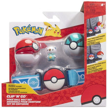 Pokemon Clip N Go Pokeball Belt Oshawott with Poke Ball and Net Ball
