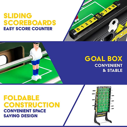 Power Play 3ft Football Table With Folding Legs