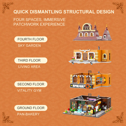 Pantasy Retro Bakery Construction Set (2663 Pcs)