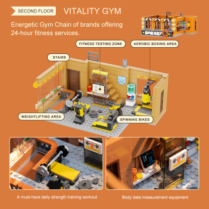 Pantasy Retro Bakery Construction Set (2663 Pcs)