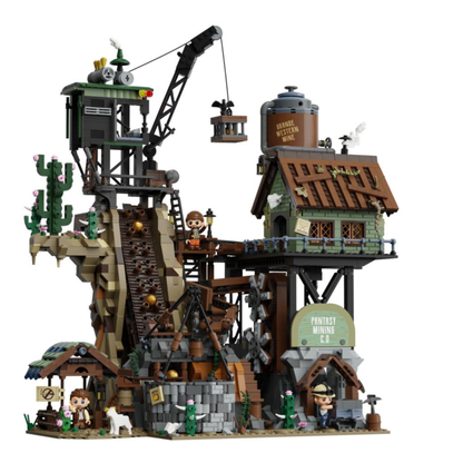 Pantasy Retro Series Western Mine Construction Set (2990 Pcs)