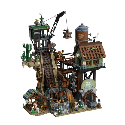 Pantasy Retro Series Western Mine Construction Set (2990 Pcs)