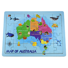 Australian Map 2 in 1 Jigsaw Puzzle 24Pcs