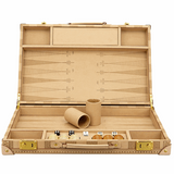 Dal Rossi Italy Sandstone PU Leather 18 inch Backgammon