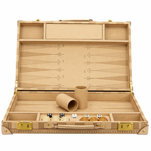 Dal Rossi Italy Sandstone PU Leather 18 inch Backgammon