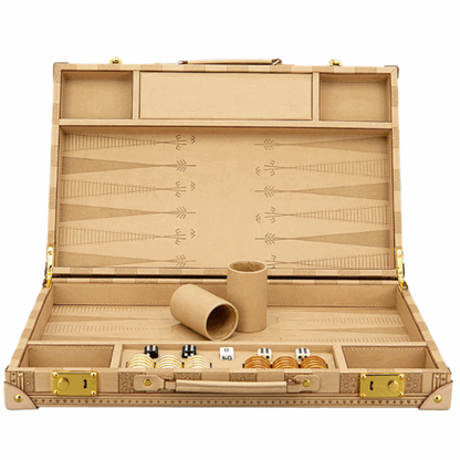 Dal Rossi Italy Sandstone PU Leather 18 inch Backgammon