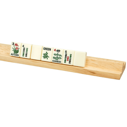 Dal Rossi Wooden Mahjong Racks Set of 4 with Felt Bag