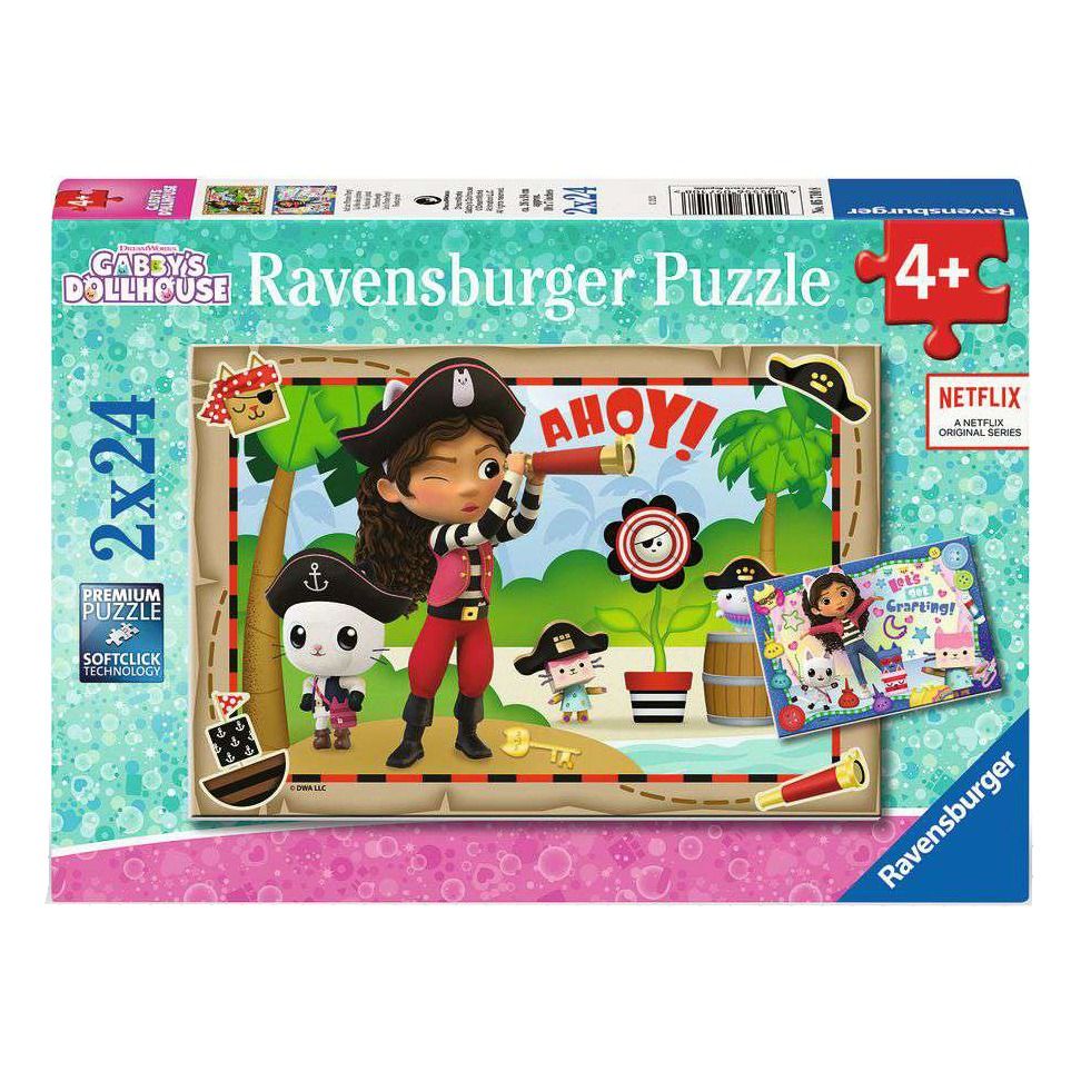 Ravensburger Gabby's Dollhouse Jigsaw Puzzle 2x24 Piece