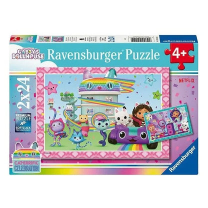 Ravensburger Gabby's Dollhouse Cat-errific Celebration 2x24 Piece Jigsaw Puzzle
