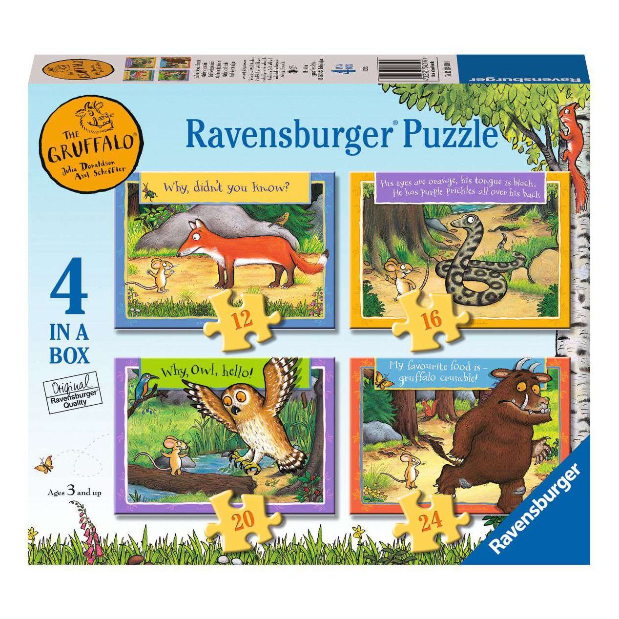 Ravensburger The Gruffalo 12, 16, 20, & 24 Piece Jigsaw Puzzle