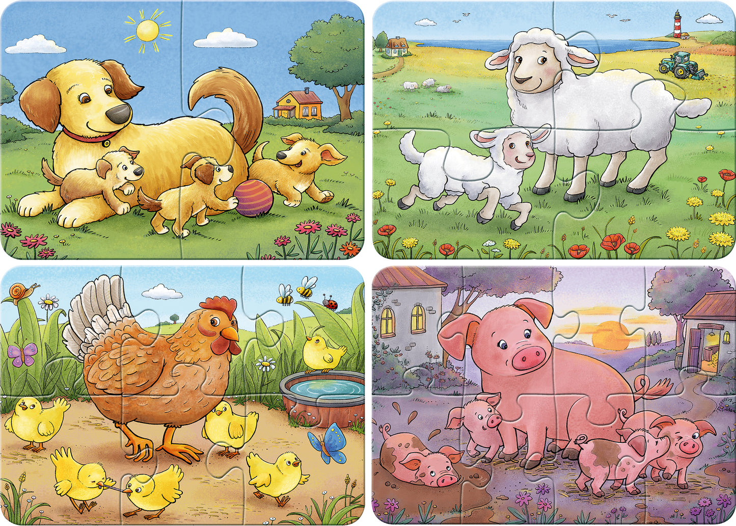 Ravensburger Animal Families My First 2/4/6/8p
