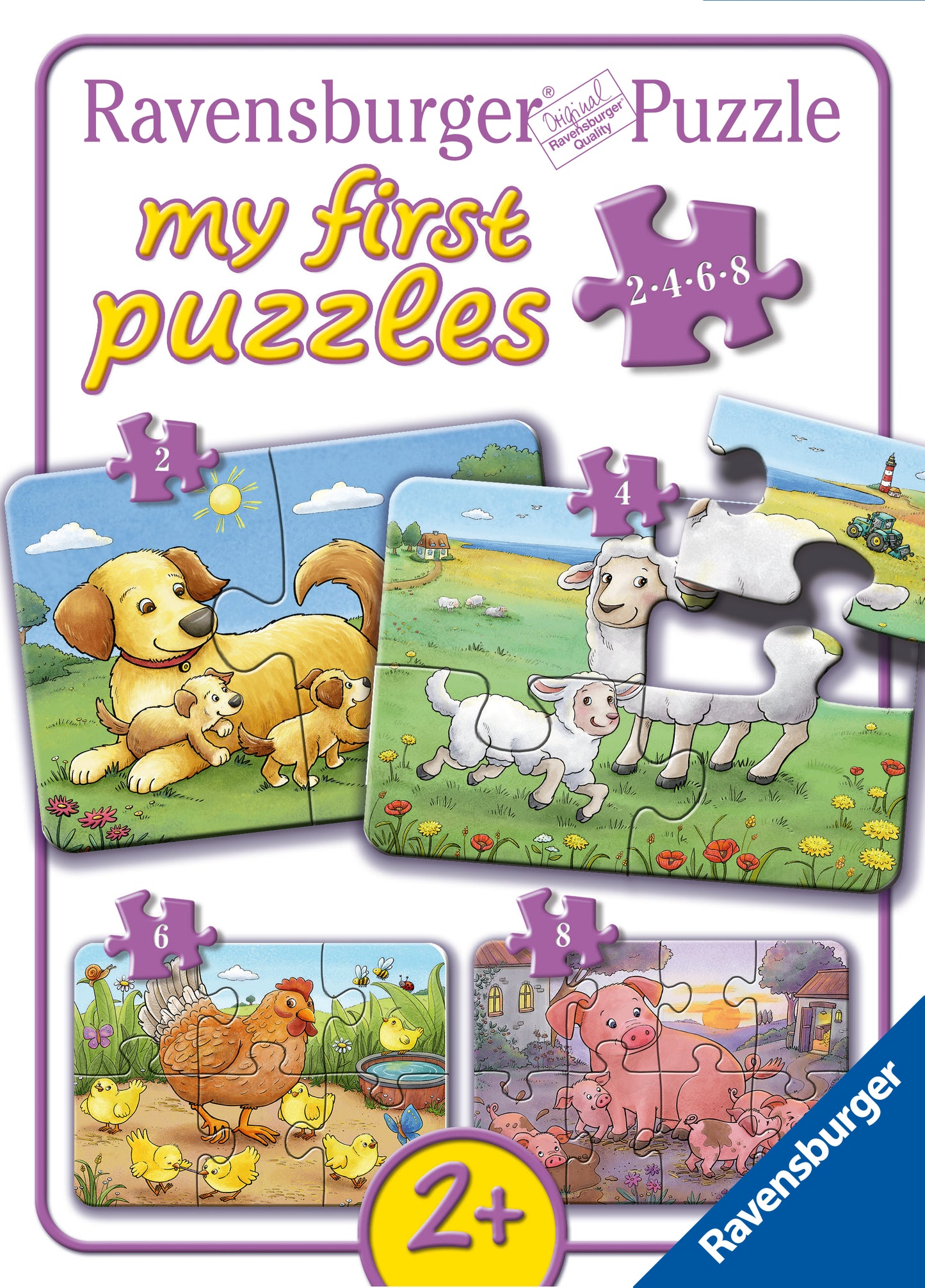 Ravensburger Animal Families My First 2/4/6/8p