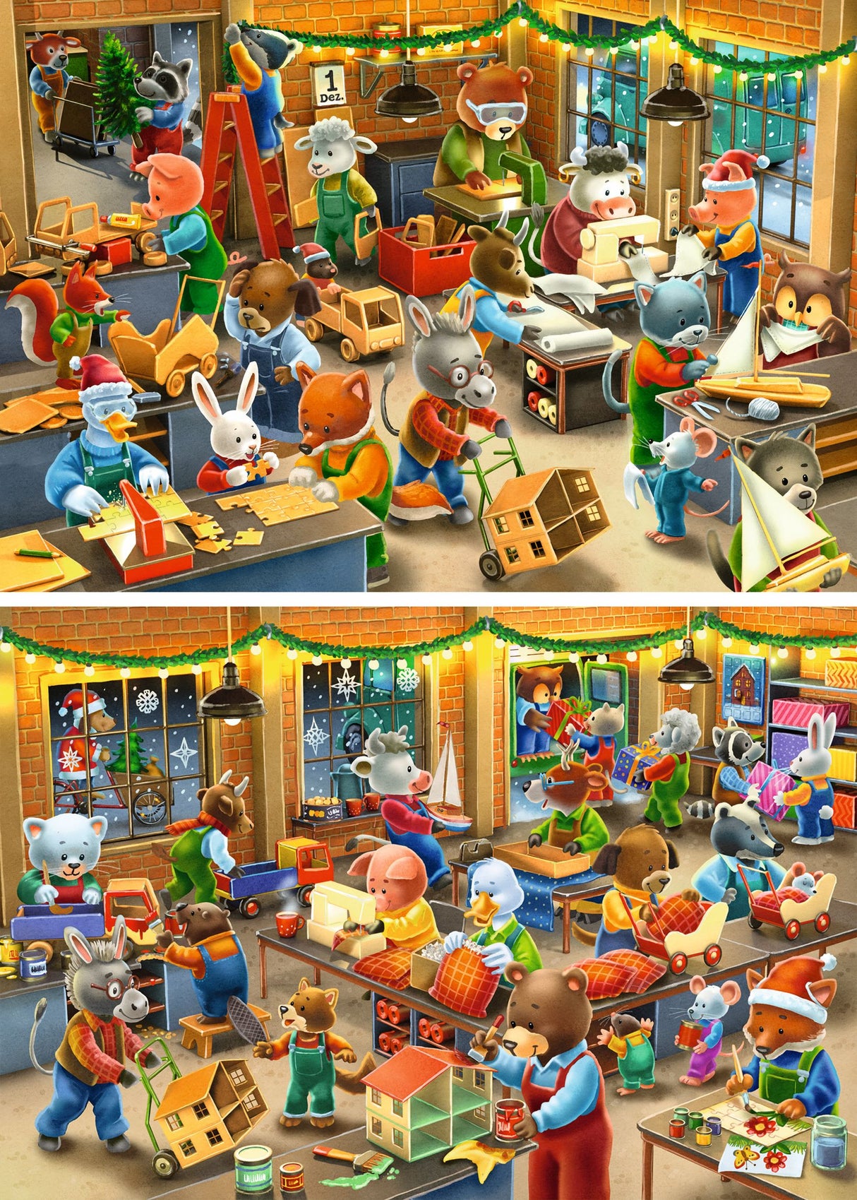 Ravensburger Christmas Toy Factory WT 2x24p