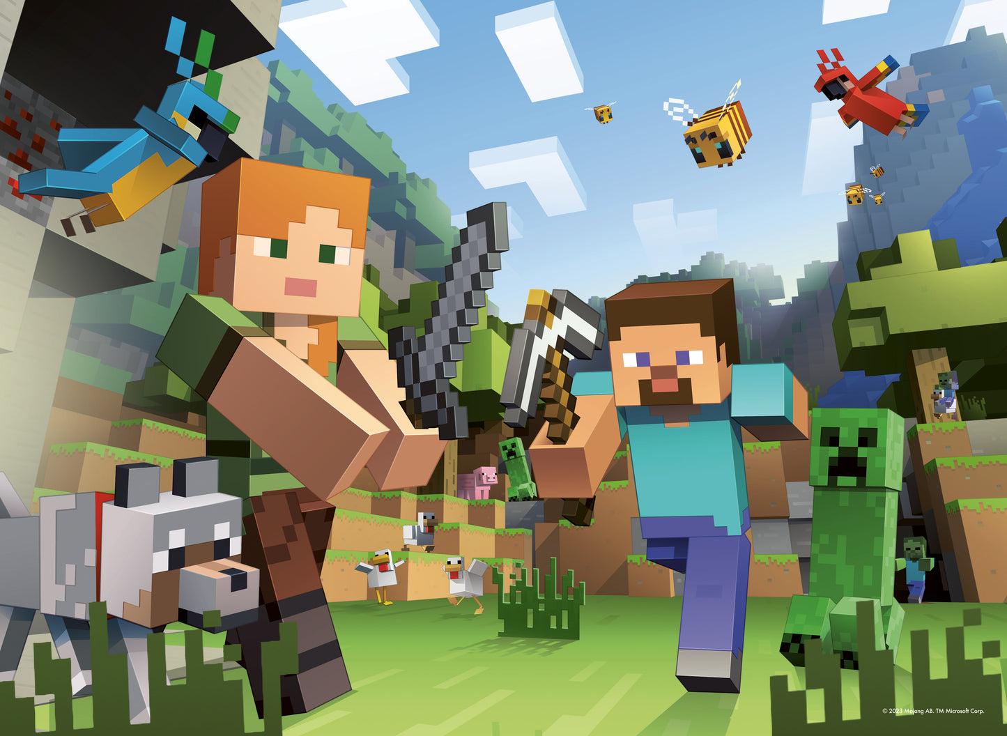 Ravensburger Minecraft Bumper Pack 4x100p