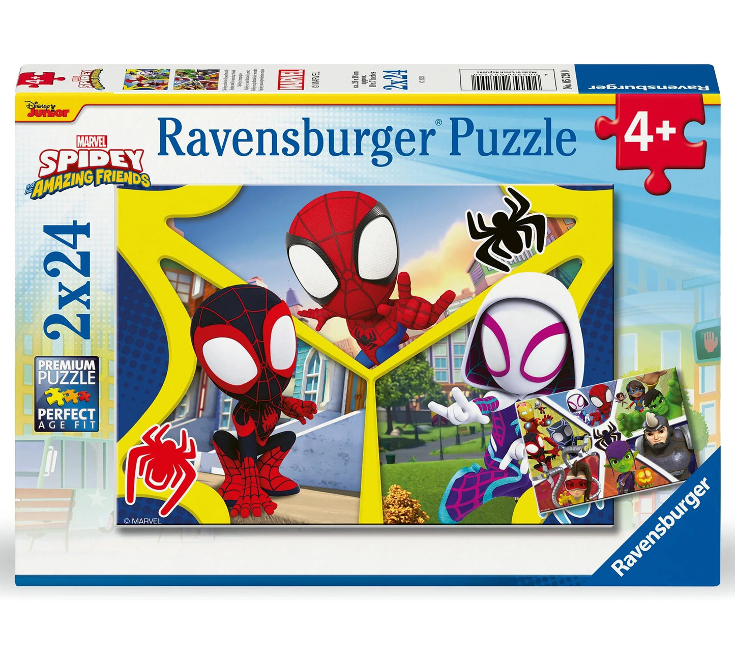 Ravensburger Spidey Jigsaw Puzzle 2x24 Piece