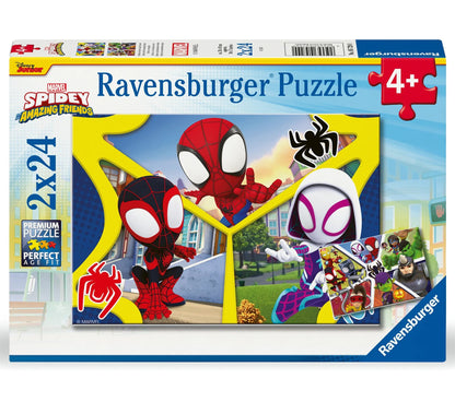 Ravensburger Spidey Jigsaw Puzzle 2x24 Piece