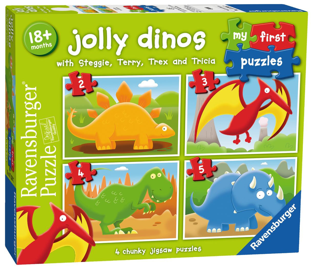 Ravensburger Jolly Dinos My First Puzzle 2/3/4/5p
