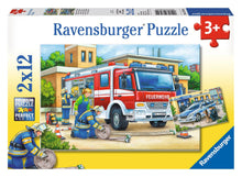 Ravensburger Police and Firefighters Jigsaw Puzzle 2x12 Pieces