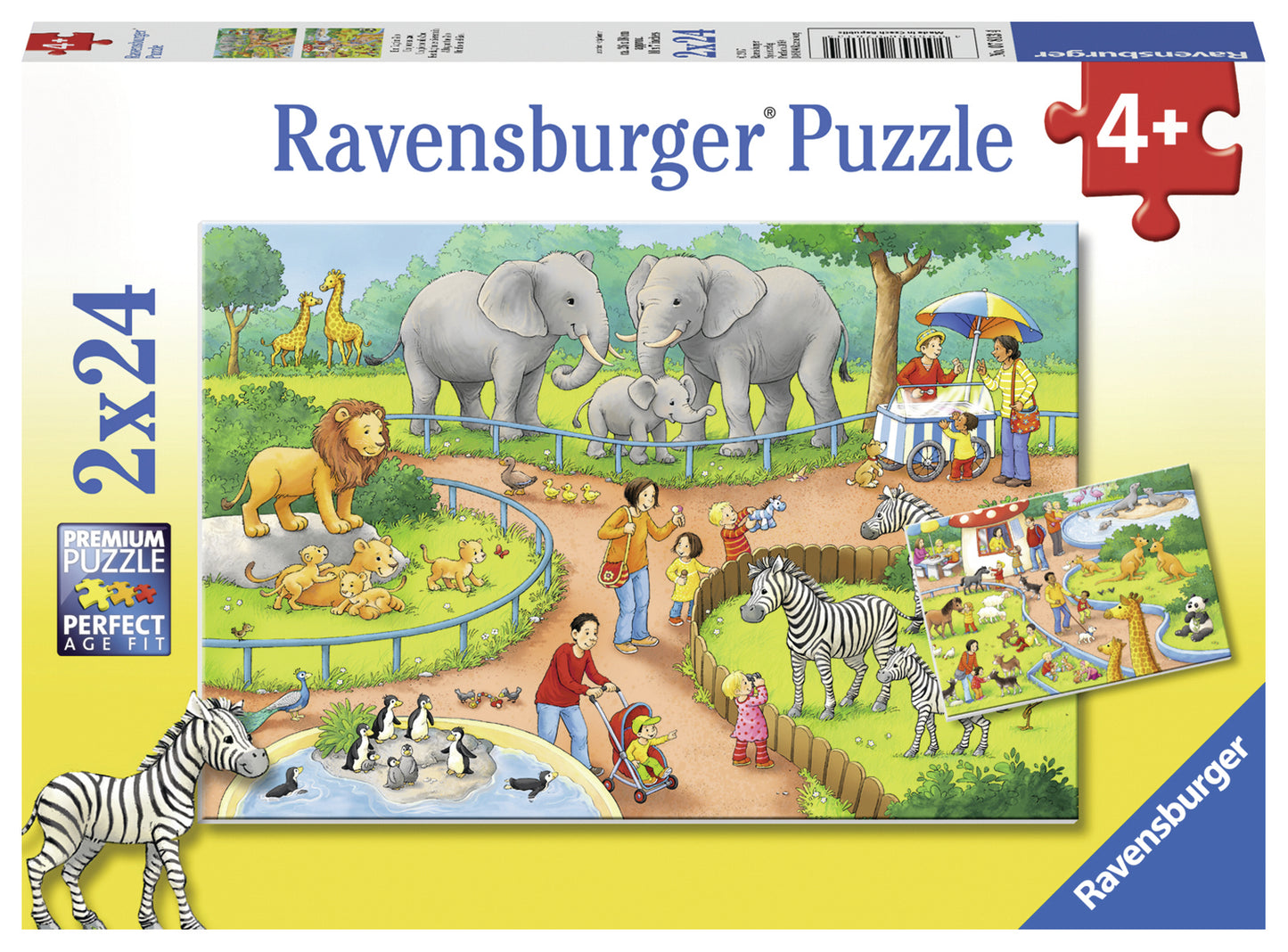 Ravensburger A Day at the Zoo Puzzle 2x24p