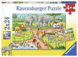 Ravensburger A Day at the Zoo Puzzle 2x24p