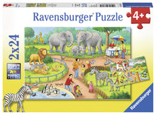 Ravensburger A Day at the Zoo Puzzle 2x24p