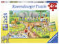 Ravensburger A Day at the Zoo Puzzle 2x24p