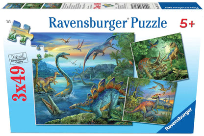 Ravensburger Dinosaur Fascination Jigsaw Puzzle 3x49 Pieces