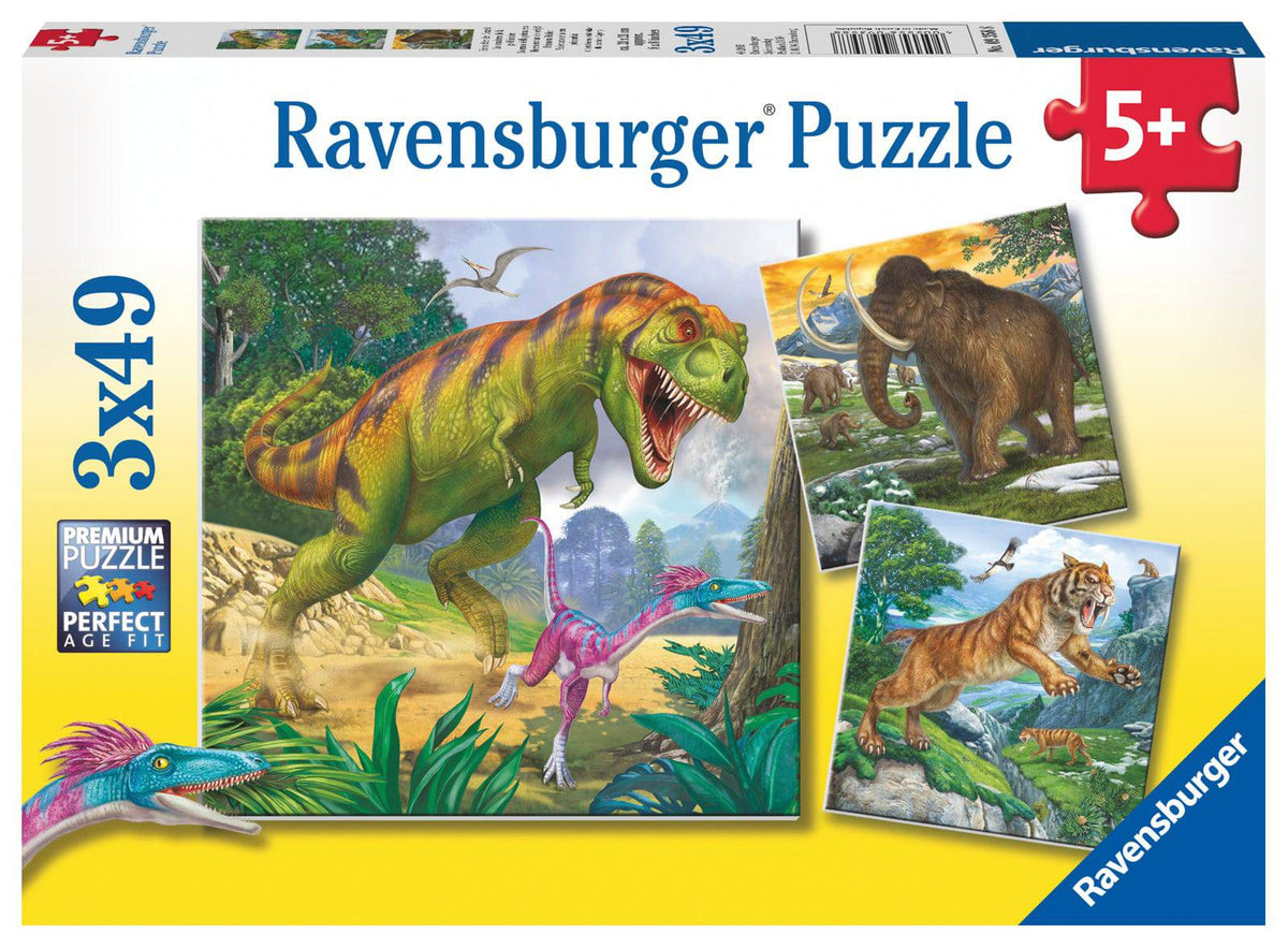Jigsaw Ruler Ravensburger Primeval Jigsaw Ruler 3x49 Pieces – Toys