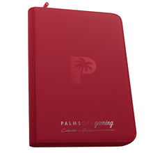 Palms Off Gaming Collector's Series Top Loader Zip Binder - 9 Pocket Red